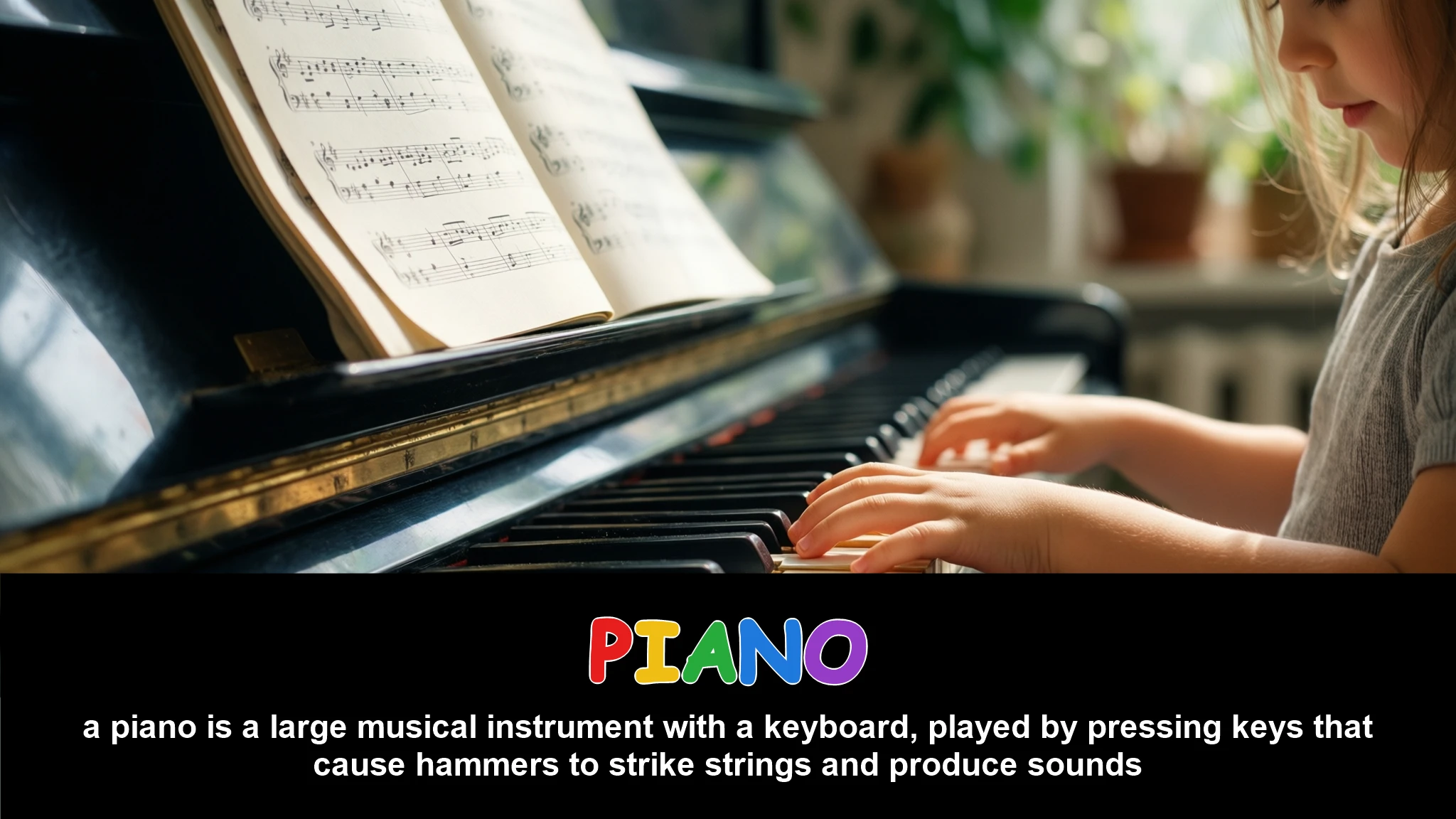English Illustration for piano